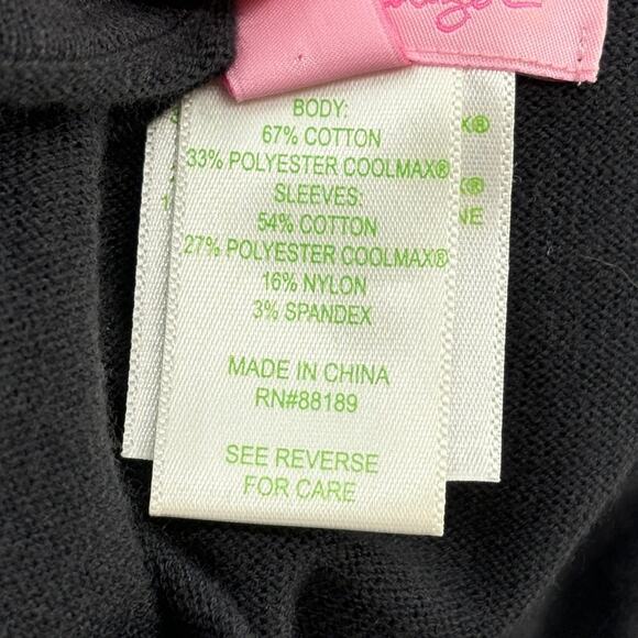 Lilly Pulitzer Ramona Black Fringe Sweater - Picture 11 of 12